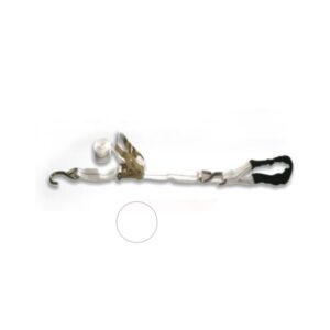 MALACATE 1 TT - HEBILLA 25 - CINTA 25 MM - P.PESADA - C/ DOBLE GANCHO S/ OJAL C/ PROT- LONG 4 MTS.